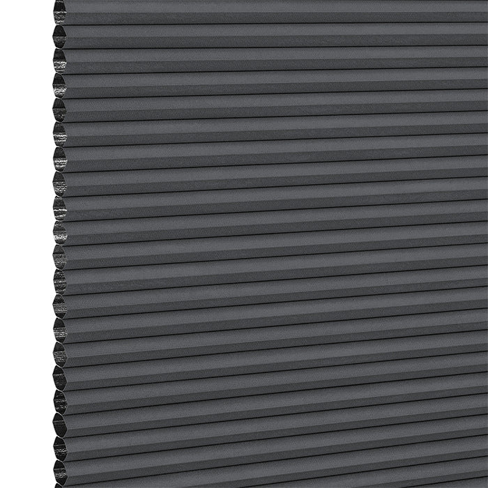 Stoffmuster DUETTE® Classic Dark P27453 in Grau – abdunkelnd