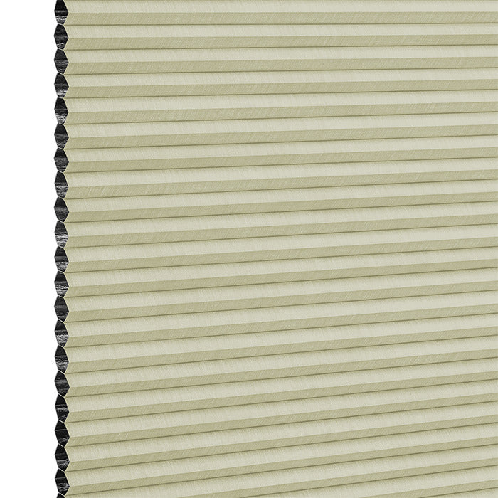 Stoffmuster DUETTE® Fixé Elan Dark P43731 in Beige – abdunkelnd