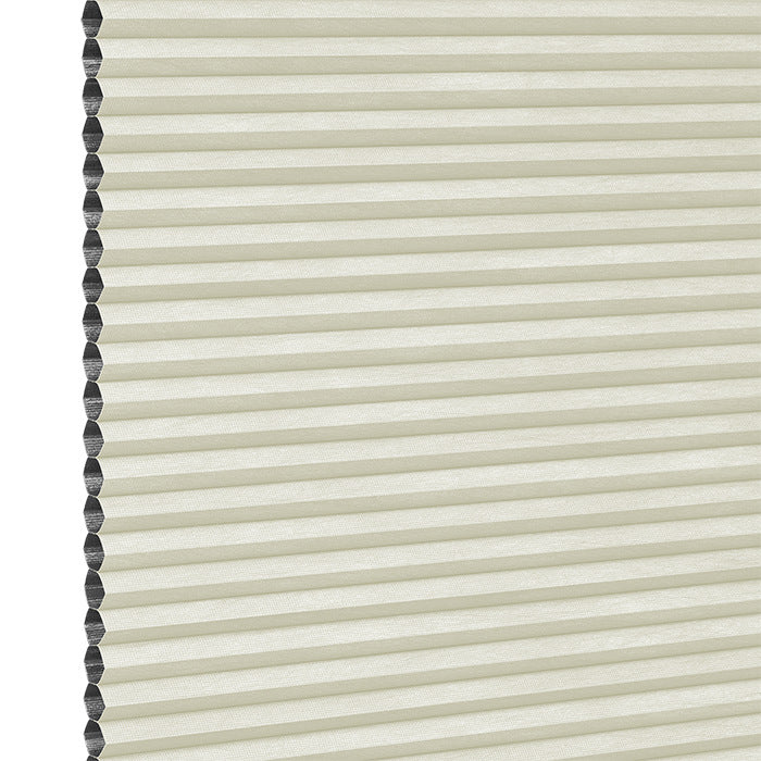 Stoffmuster DUETTE® Fixé FR Dark P47929 in Beige – abdunkelnd