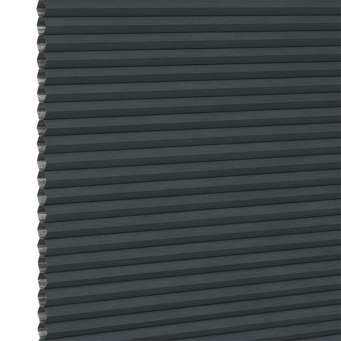 Stoffmuster DUETTE® Fixé FR Dark P47950 in Grau – abdunkelnd