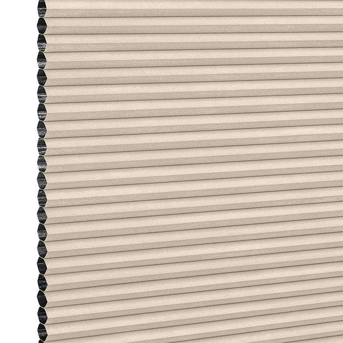 Stoffmuster DUETTE® Unicasa Dark P39112 in Beige – abdunkelnd