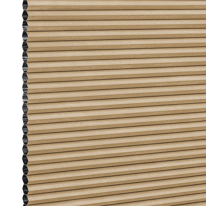 Stoffmuster DUETTE® Unicasa Dark P39110 in Braun – abdunkelnd