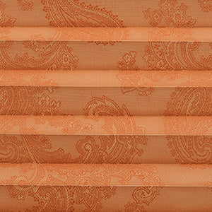 Stoffmuster Plissee P2048 in Orange – abdunkelnd
