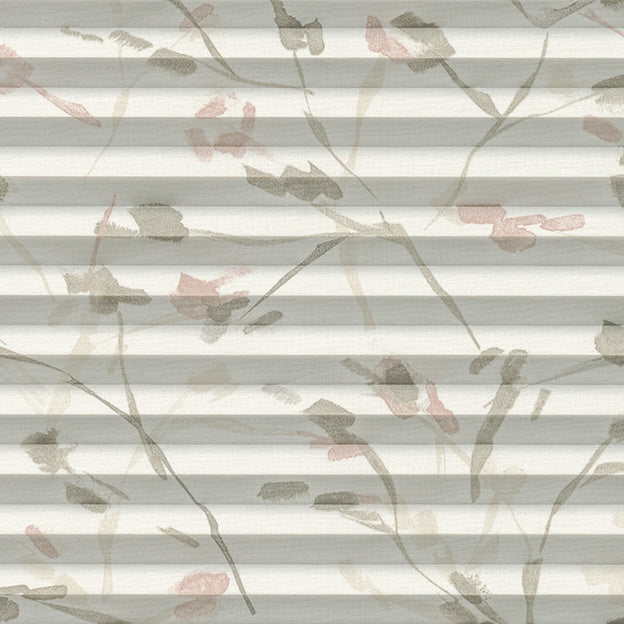 Stoffmuster Plissee P1074 in Weiß-Beige – transparent