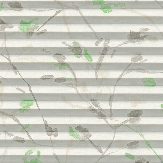 Stoffmuster Plissee P1075 in Weiß-Beige – transparent