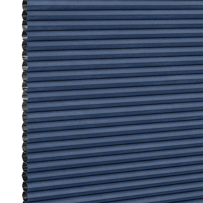 Stoffmuster DUETTE® Unicasa Dark P39104 in Blau – abdunkelnd