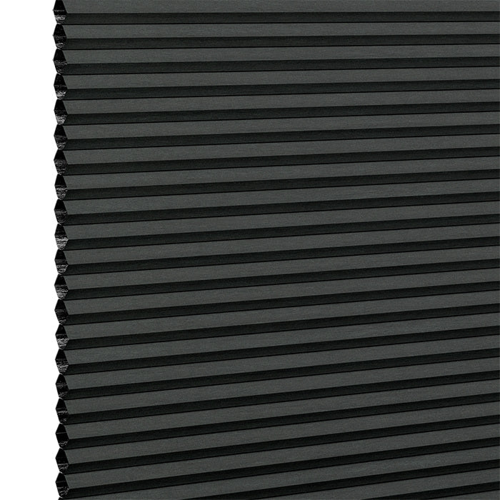 Stoffmuster DUETTE® Unicasa Dark P39103 in Schwarz – abdunkelnd