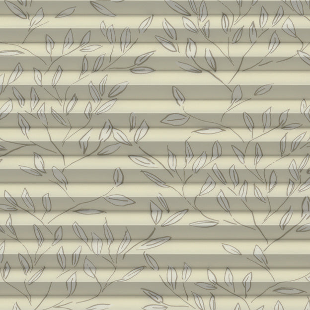 Stoffmuster Plissee P1037 in Weiß-Beige – lichtdurchlässig